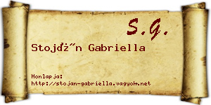Stoján Gabriella névjegykártya