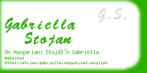 gabriella stojan business card